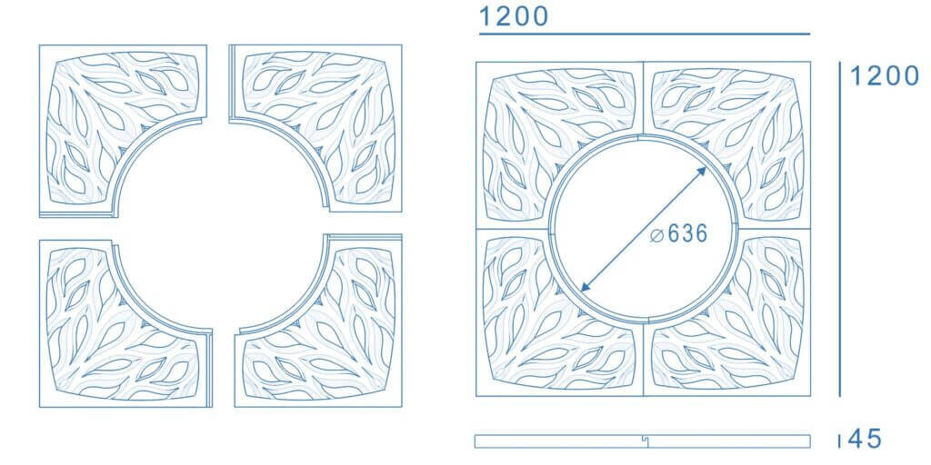 Приствольная решетка для дерева ZKING CRUST 1.2х1.2м Черная в Химках фото
