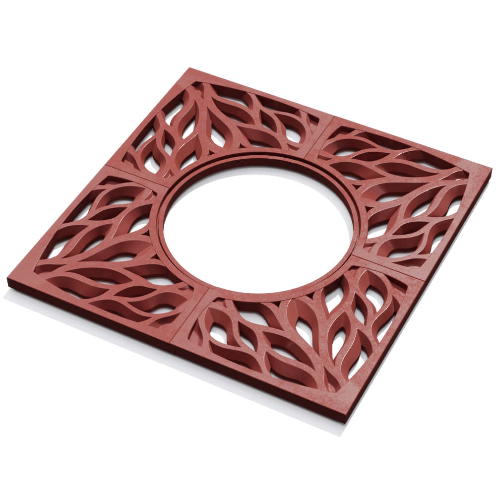 Приствольная решетка для дерева ZKING CRUST 1.2х1.2м Красная в Химках фото