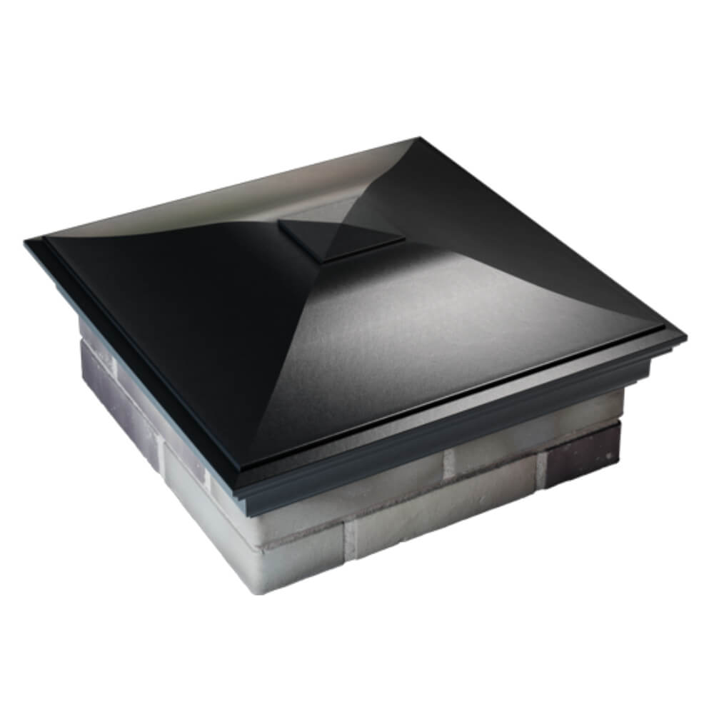 Колпак Zking Монблан Черный на столб 2х2 кирпича (515х515мм) Химки фото