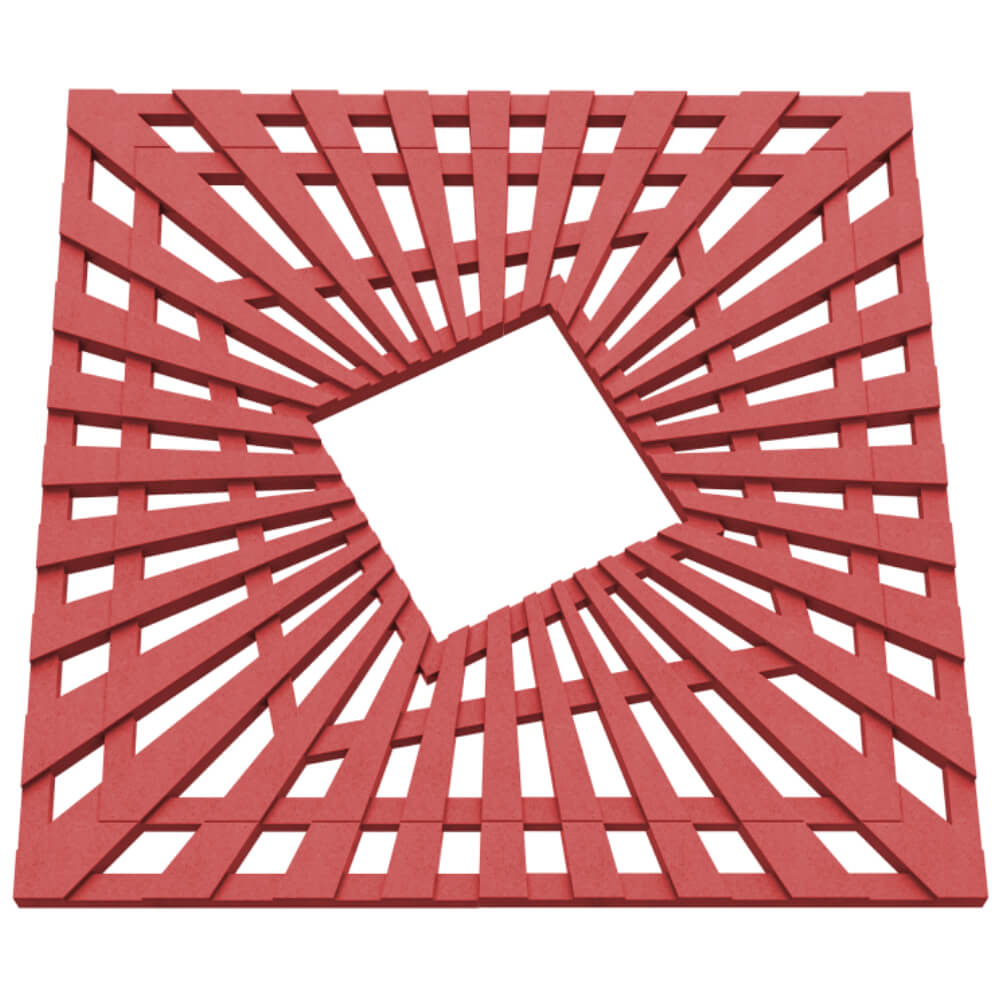 Приствольная решетка для дерева ZKING ATMOSPHERE 1.2х1.2м Красная в Химках фото