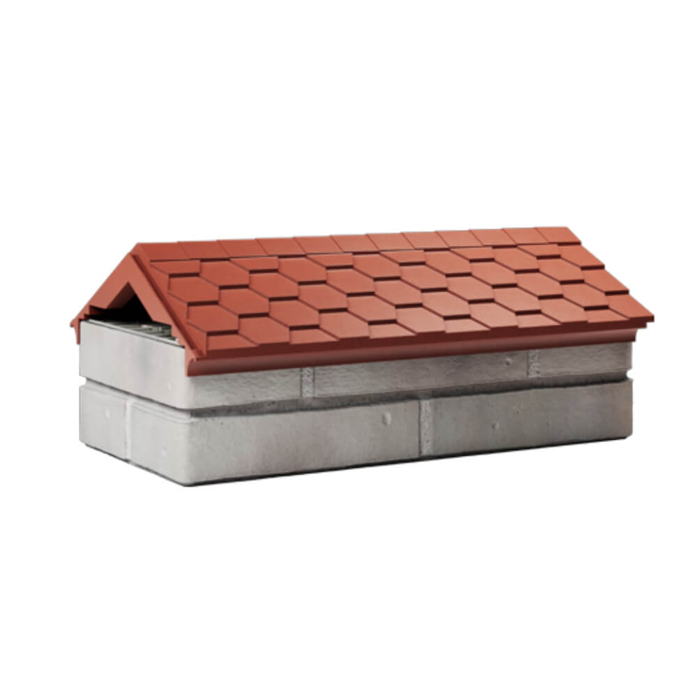 Парапет Zking Эверест Красный с посадкой на 1 кирпич (200/225/255мм) Химки фото