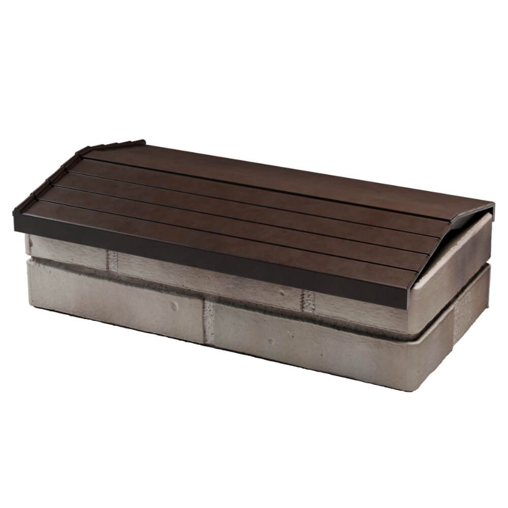 Парапет Zking Бона ХайТек Коричневый с посадкой на 1 кирпич (200/225/255мм) в Химках фото