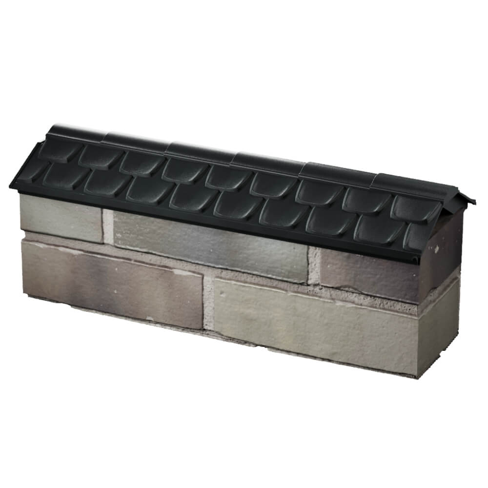 Парапет Zking Эльбрус Черный с посадкой на 0.5 кирпича (130мм) в Химках фото