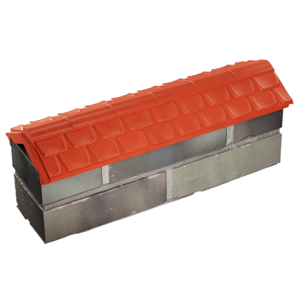 Парапет Zking Эльбрус Красный с посадкой на 0.5 кирпича (130мм) в Химках фото