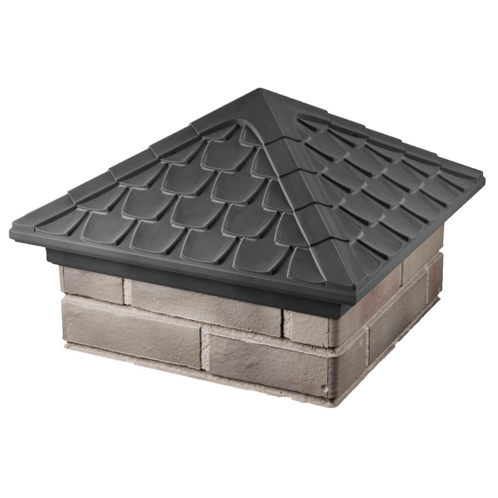 Колпак Zking Эльбрус Серый на столб 1.5х1.5 кирпича (385х385мм) в Химках фото