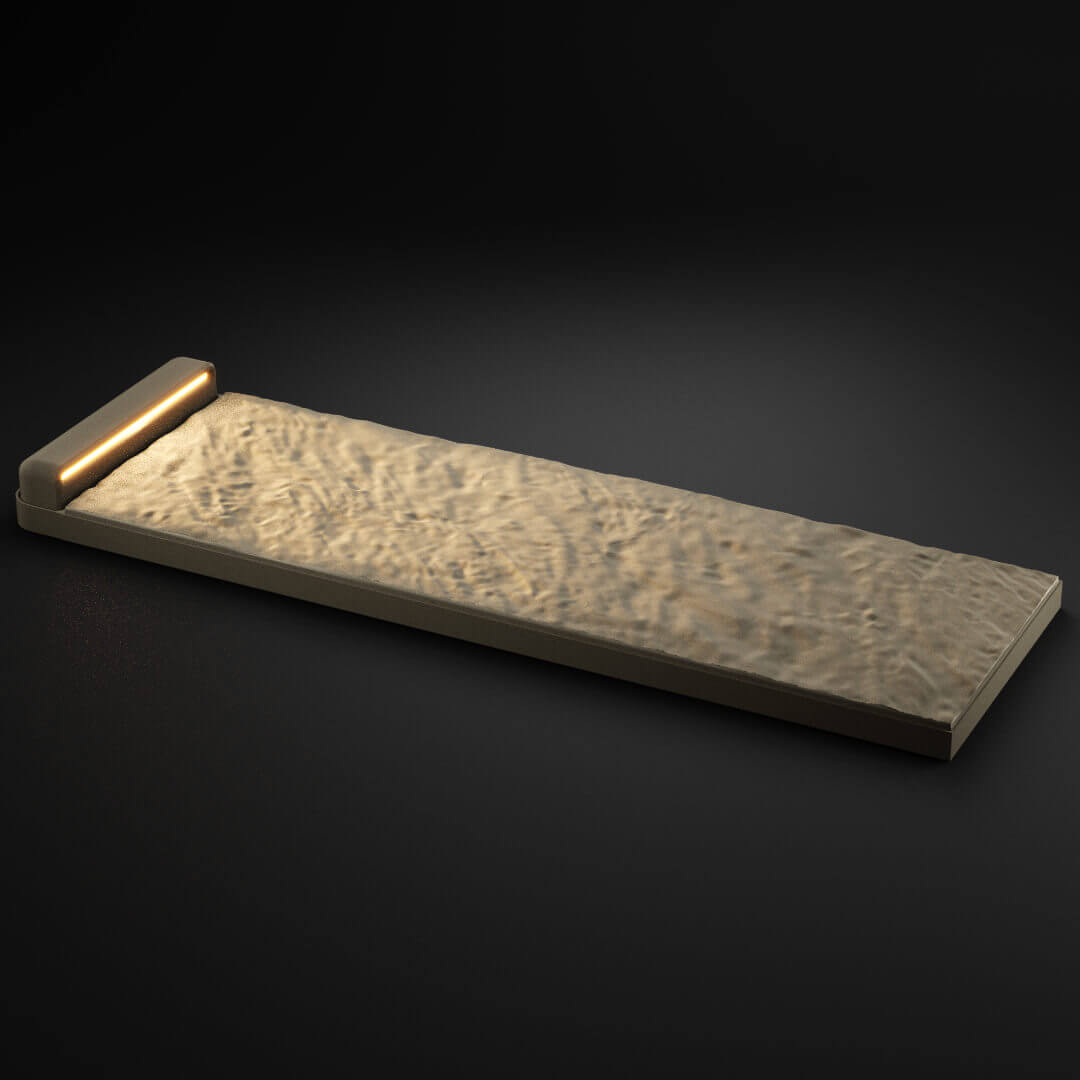 LED Светильник для шаговой плиты STONE Светлая Галька 330х75х98мм в Химках фото