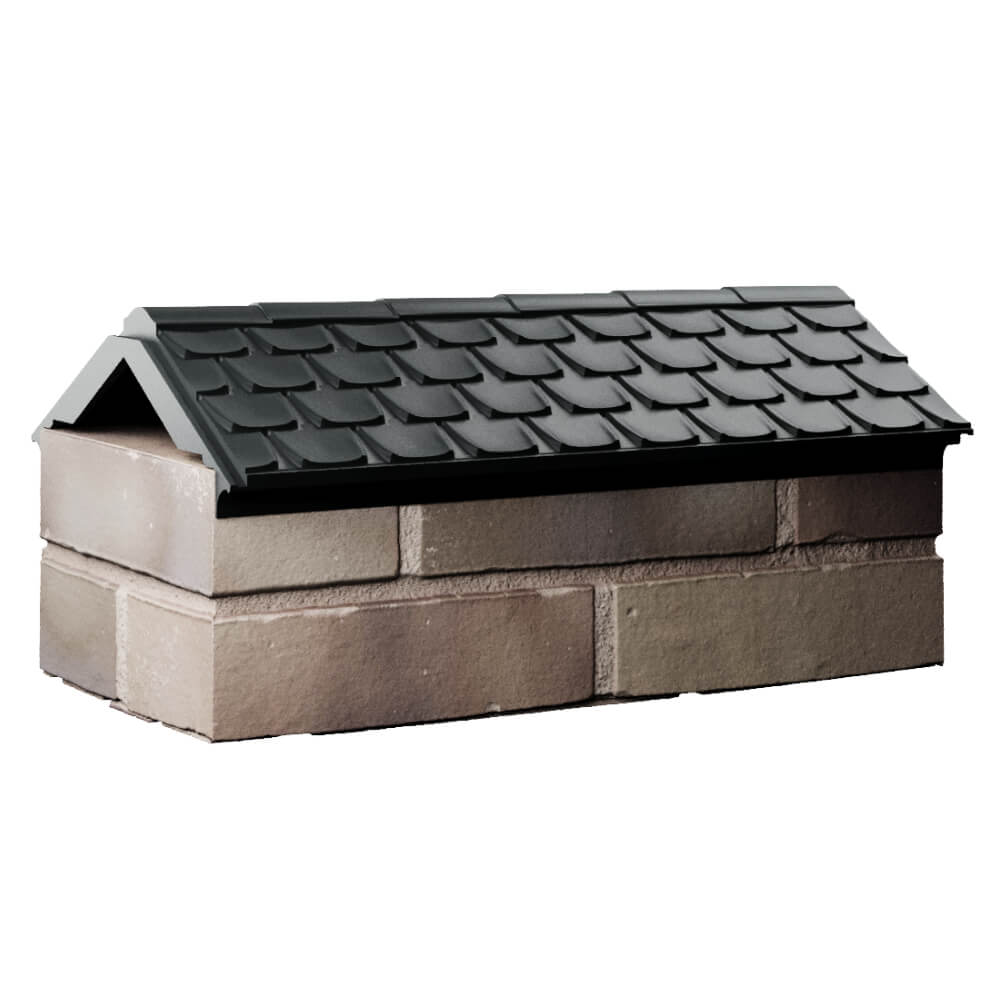 Парапет Zking Эльбрус Черный с посадкой на 1 кирпич (255мм) Химки фото