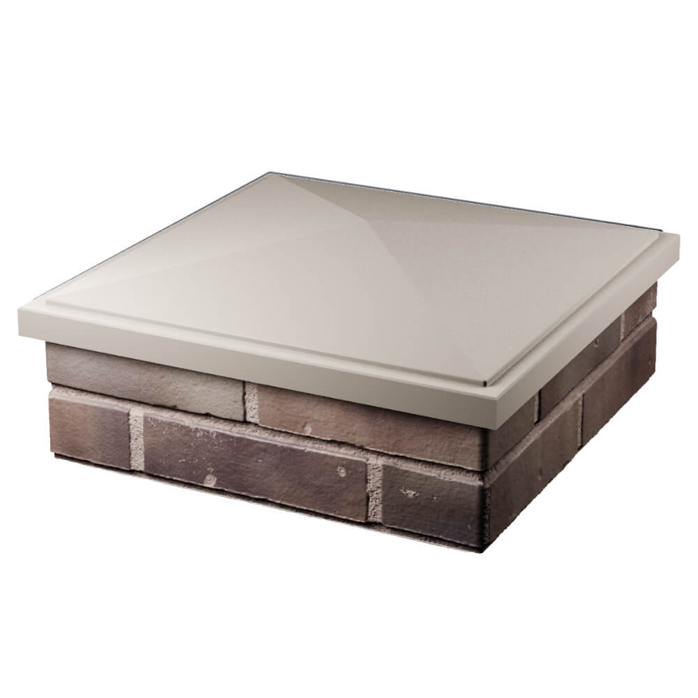 Колпак Zking БонаМоно Бежевый на столб 2х2 кирпича (515х515, 530х530мм) в Химках фото