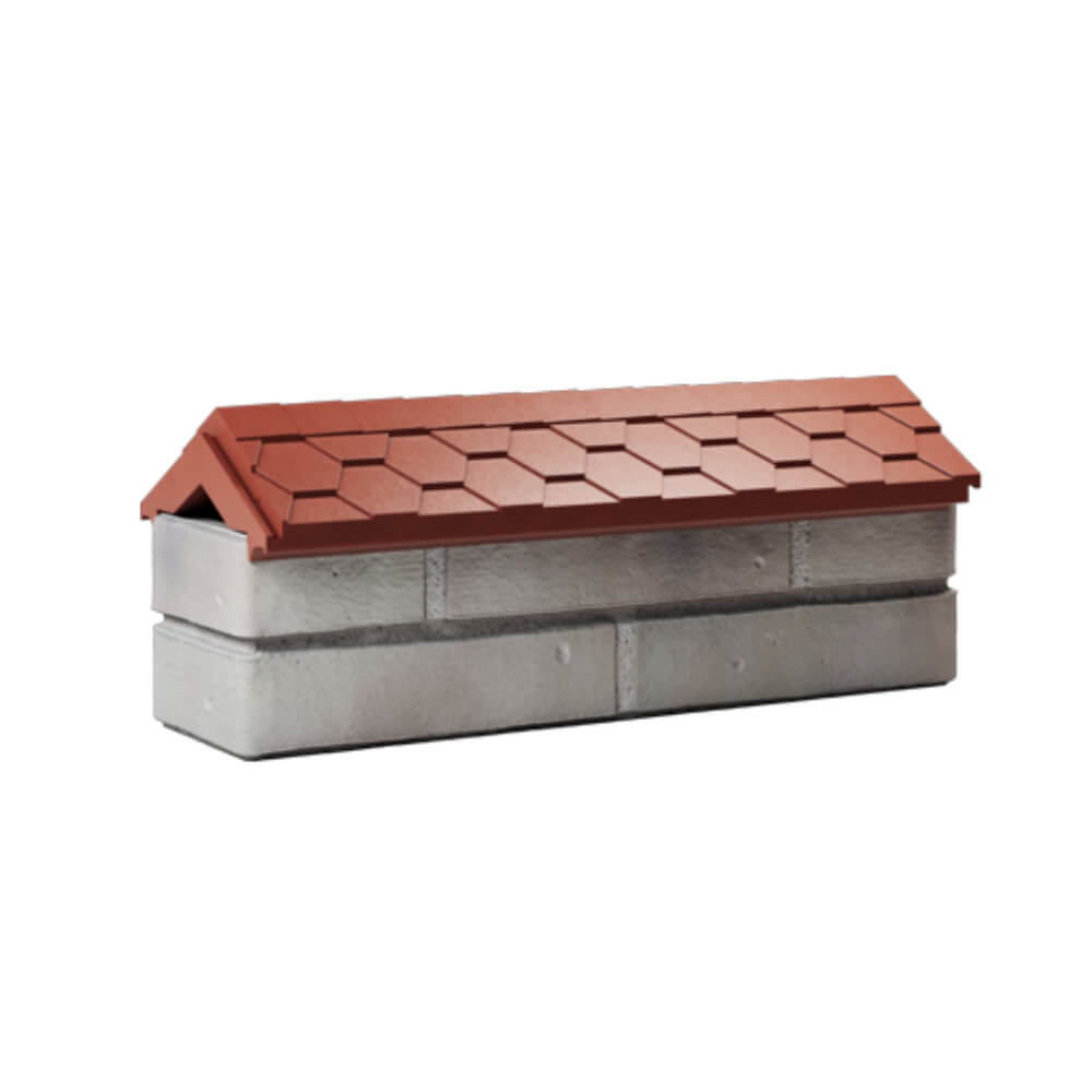 Парапет Zking Эверест Красный с посадкой на 0.5 кирпича (130мм) Химки фото