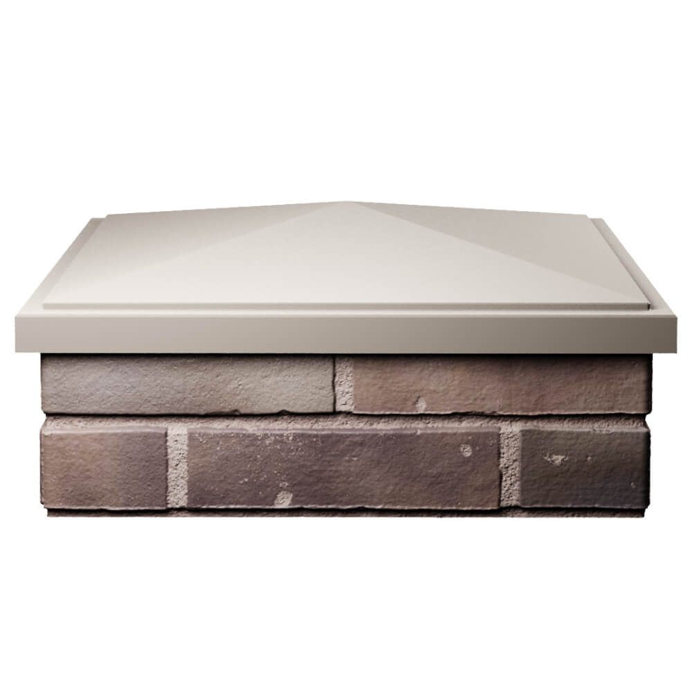 Колпак Zking БонаМоно Бежевый на столб 2х2 кирпича (515х515, 530х530мм) Химки фото