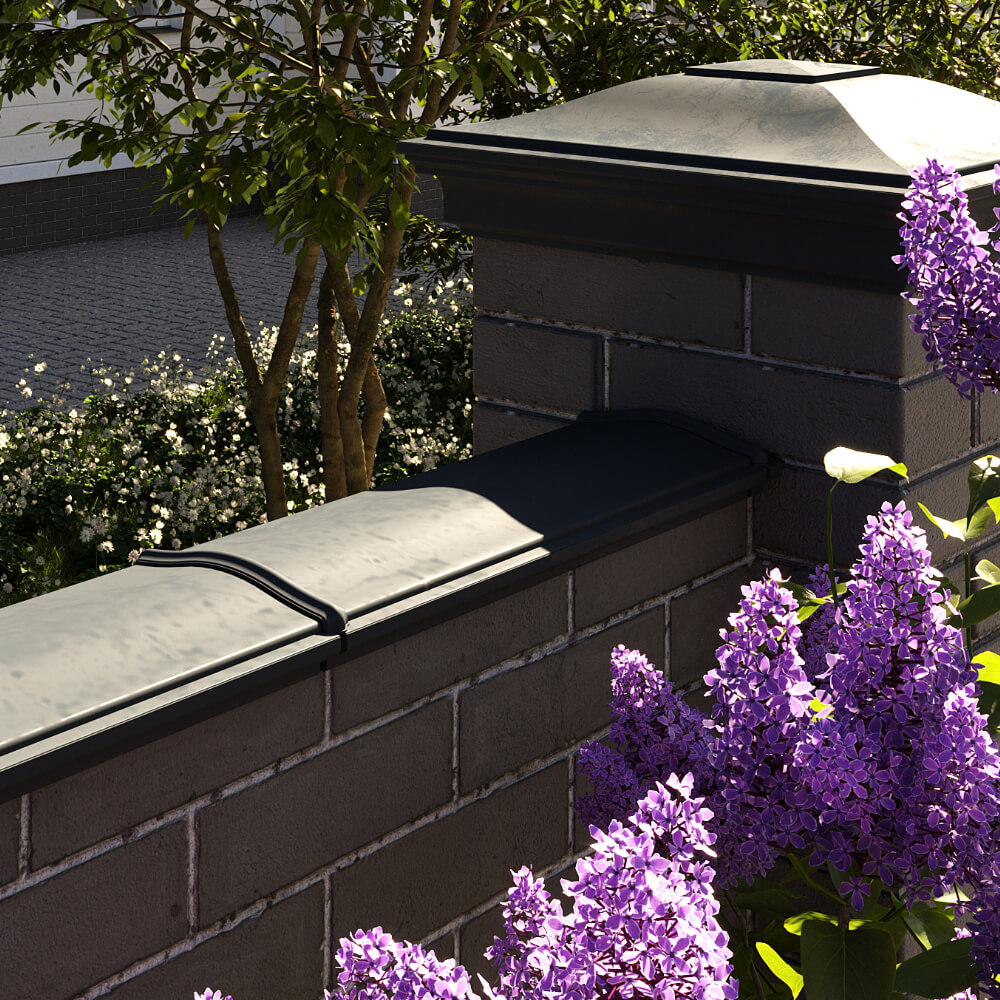 Парапет Zking Монблан Черный посадка на 0.5 кирпича (130мм) в Химках фото