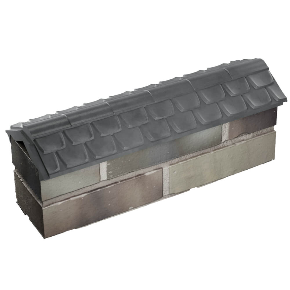 Парапет Zking Эльбрус Серый с посадкой на 0.5 кирпича (130мм) в Химках фото