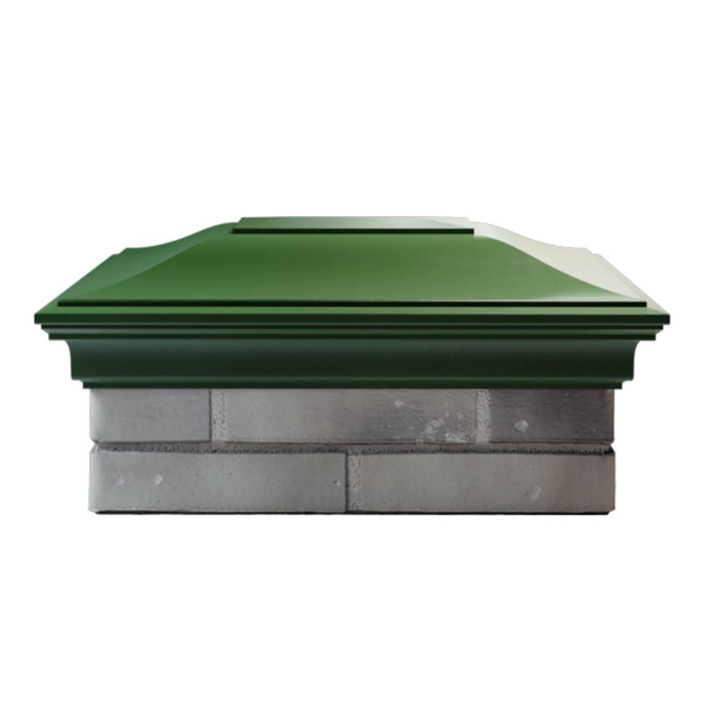 Колпак Zking Монблан Зеленый на столб 2х1.5 кирпича (515х385мм) в Химках фото