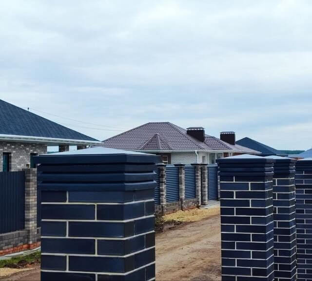 Колпак Zking Бона ХайТек Серый на столб 1.5х1.5 кирпича (385х385мм) в Химках фото