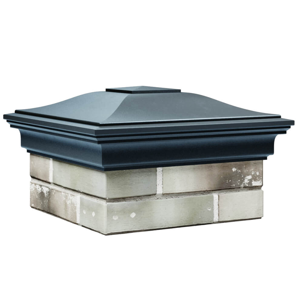 Колпак Zking Монблан Серый на столб 1.5х1.5 кирпича (385х385мм) в Химках фото