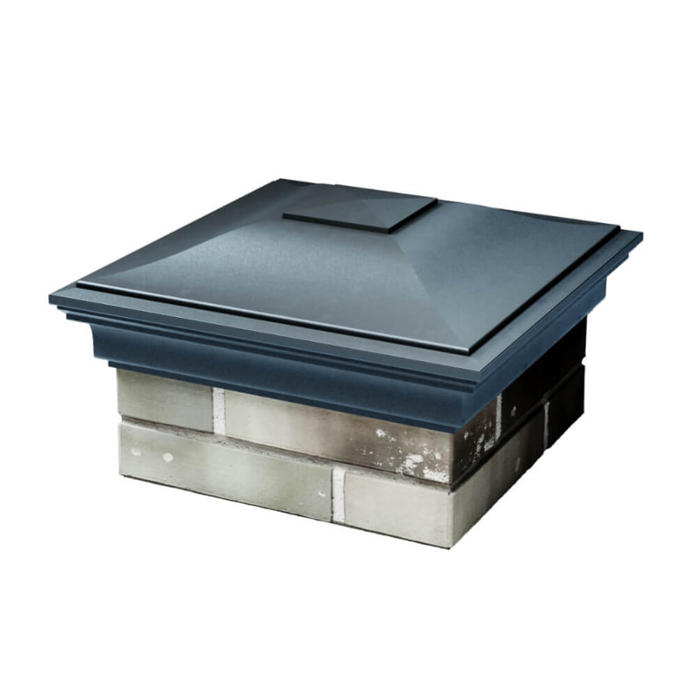 Колпак Zking Монблан Серый на столб 1.5х1.5 еврокирпича 0.7НФ (355х355мм) в Химках фото