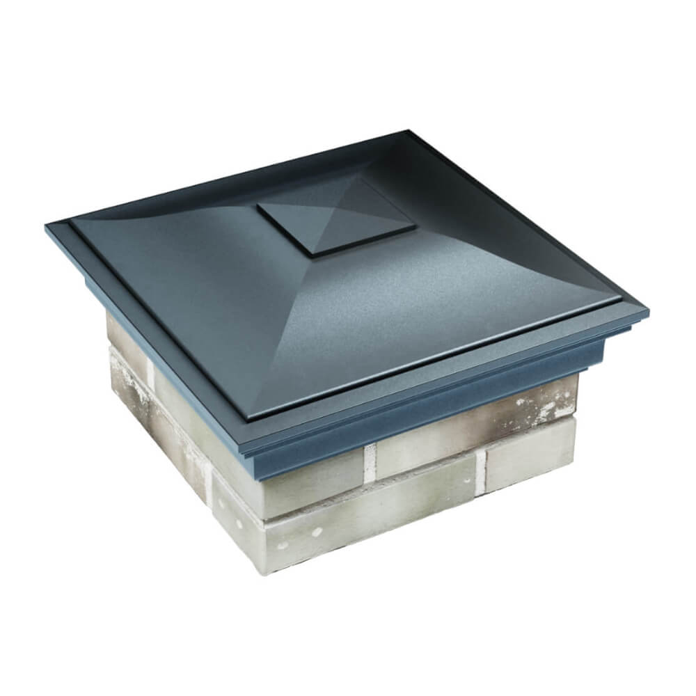 Колпак Zking Монблан Серый на столб 1.5х1.5 еврокирпича 0.7НФ (355х355мм) в Химках фото