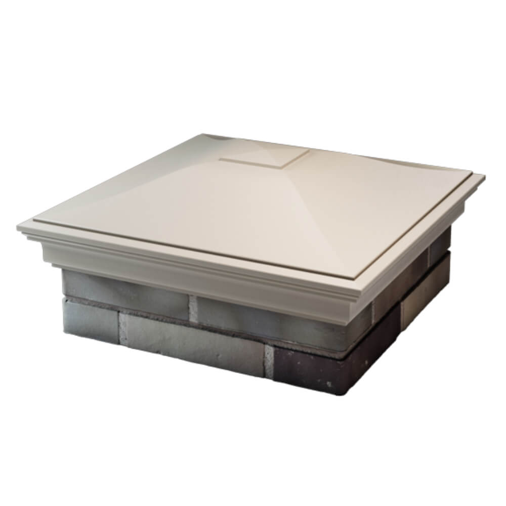 Колпак Zking Монблан Бежевый на столб 2х2 кирпича (515х515мм) в Химках фото