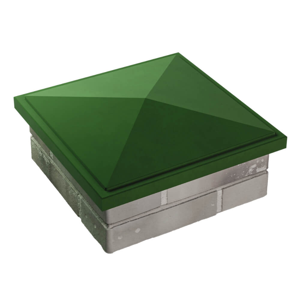 Колпак Zking БонаМоно Зеленый на столб 1.5х1.5 кирпича (385х385, 400х400мм) в Химках фото