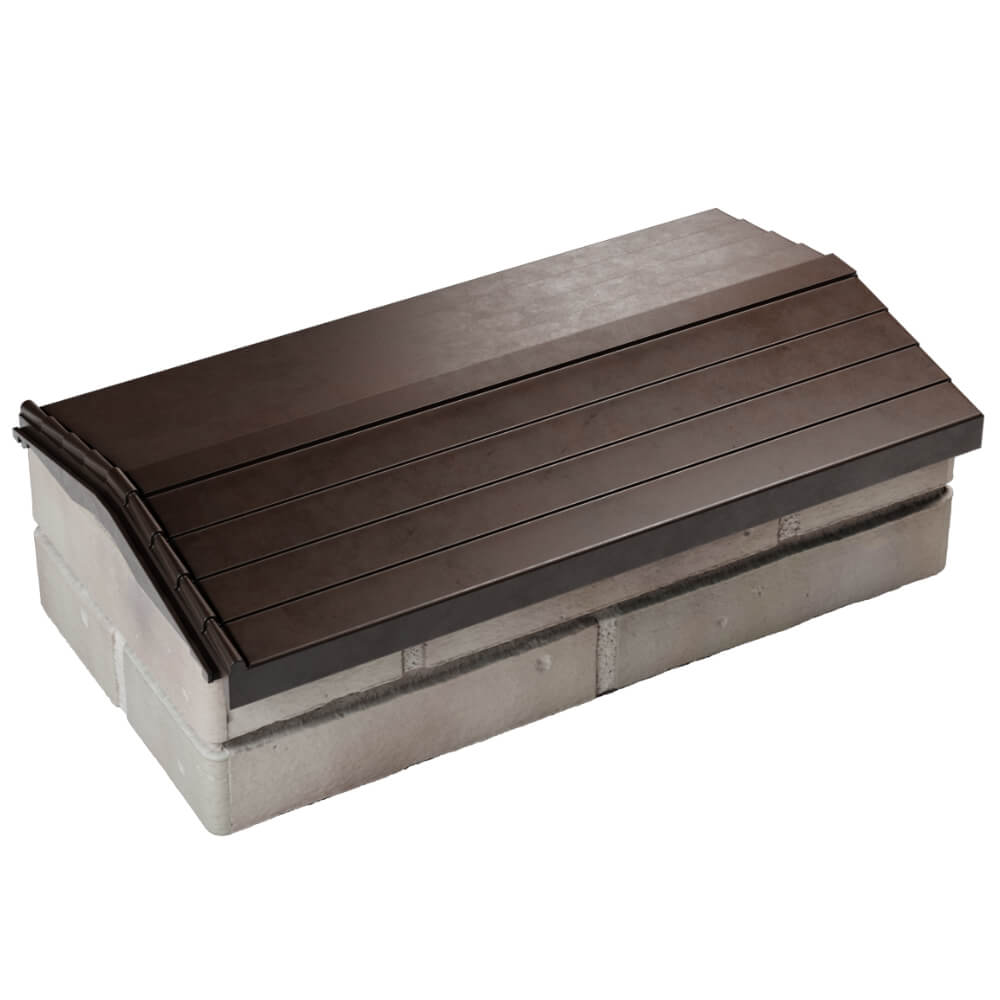 Парапет Zking Бона ХайТек Коричневый с посадкой на 1 кирпич (200/225/255мм) в Химках фото