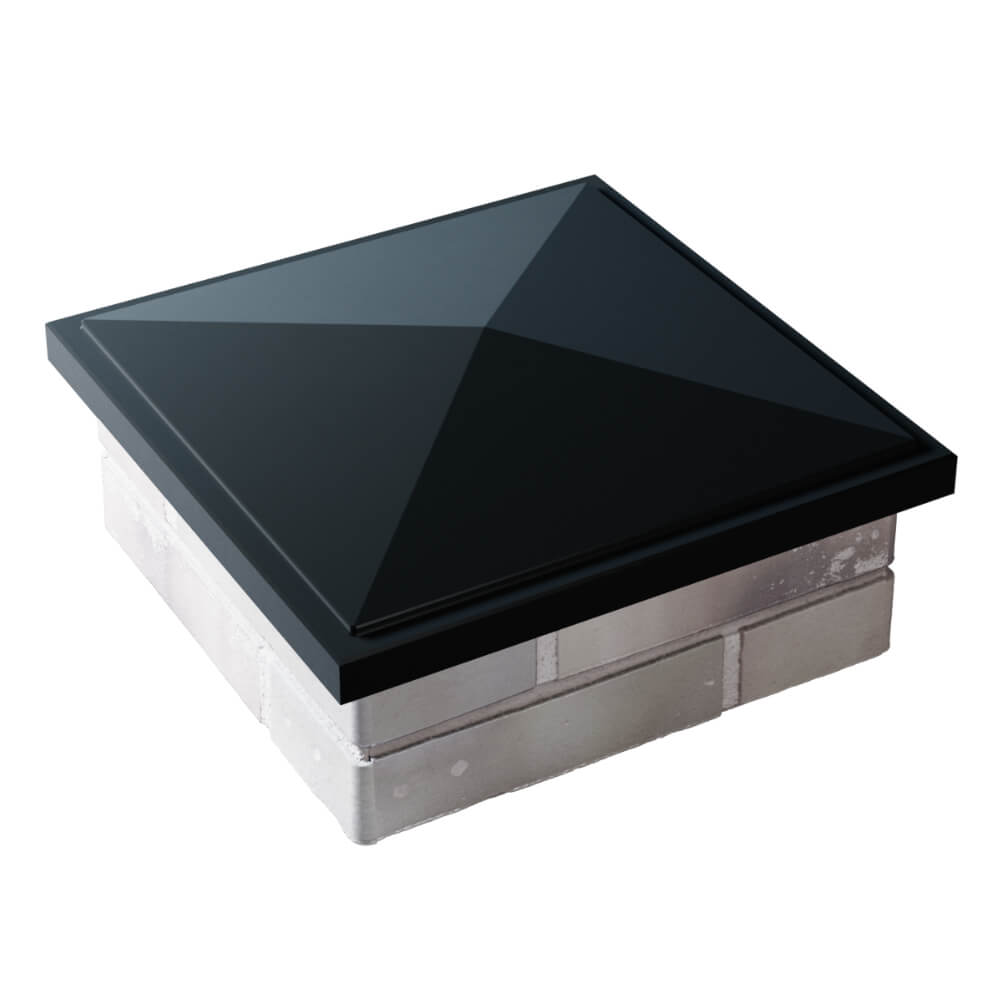 Колпак Zking БонаМоно Черный на столб 1.5х1.5 кирпича (385х385, 400х400мм) в Химках фото