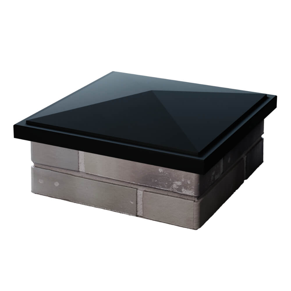 Колпак Zking БонаМоно Черный на столб 1.5х1.5 кирпича (385х385, 400х400мм) в Химках фото