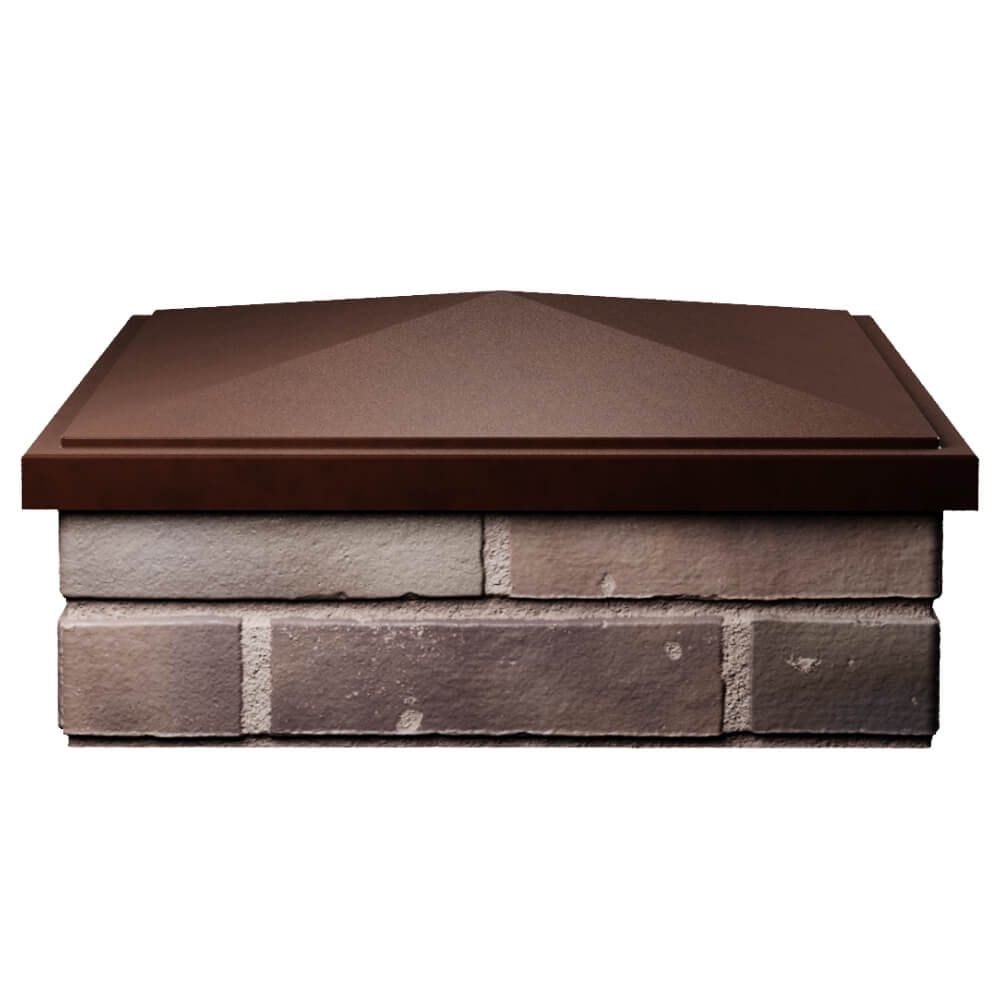 Колпак Zking БонаМоно Коричневый на столб 2х2 кирпича (515х515, 530х530мм) Химки фото