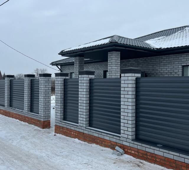 Колпак Zking Бона ХайТек Серый на столб 1.5х1.5 кирпича (385х385мм) в Химках фото