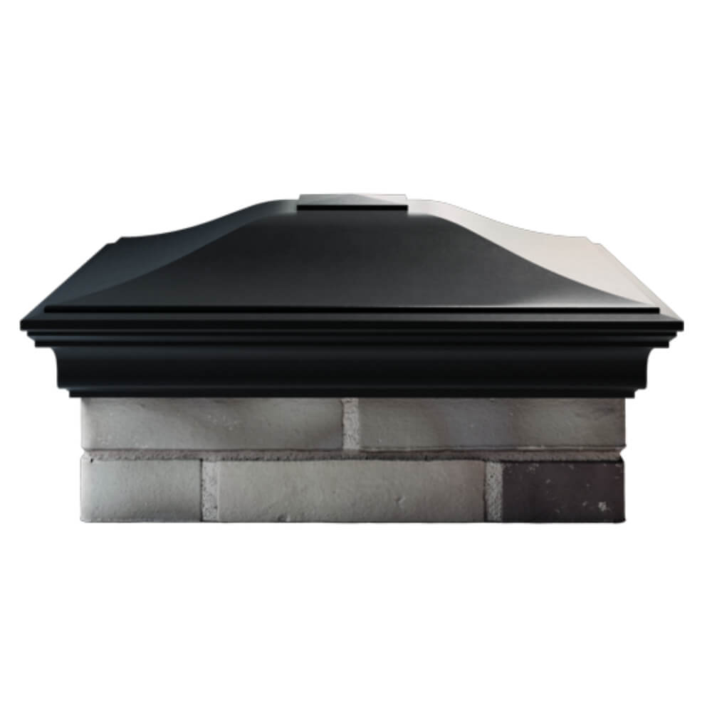 Колпак Zking Монблан Черный на столб 2х2 кирпича (515х515мм) в Химках фото