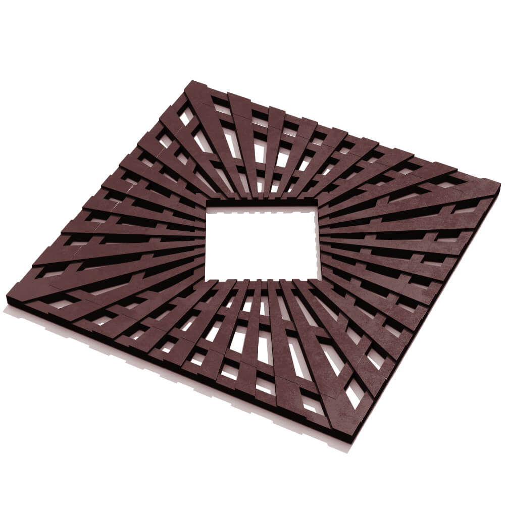 Приствольная решетка для дерева ZKING ATMOSPHERE 1.2х1.2м Коричневая в Химках фото