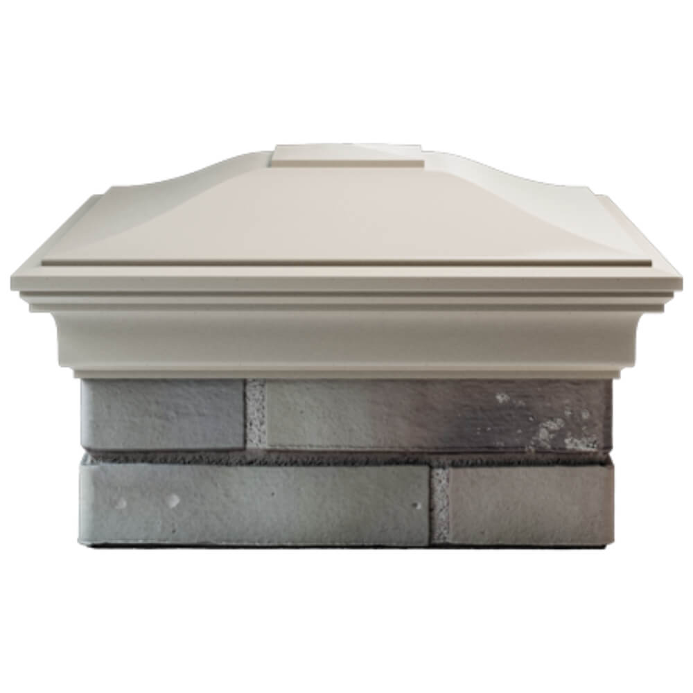 Колпак Zking Монблан Бежевый на столб 1.5х1.5 кирпича (385х385мм) Химки фото