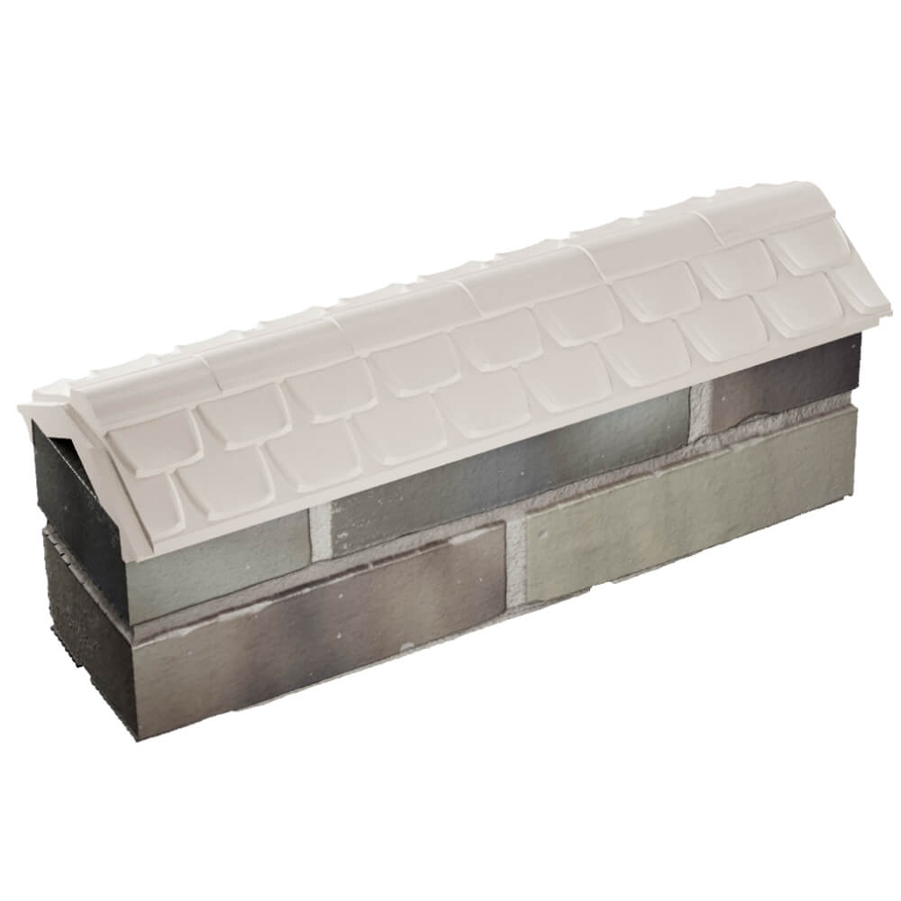 Парапет Zking Эльбрус Бежевый с посадкой на 0.5 кирпича (130мм) в Химках фото
