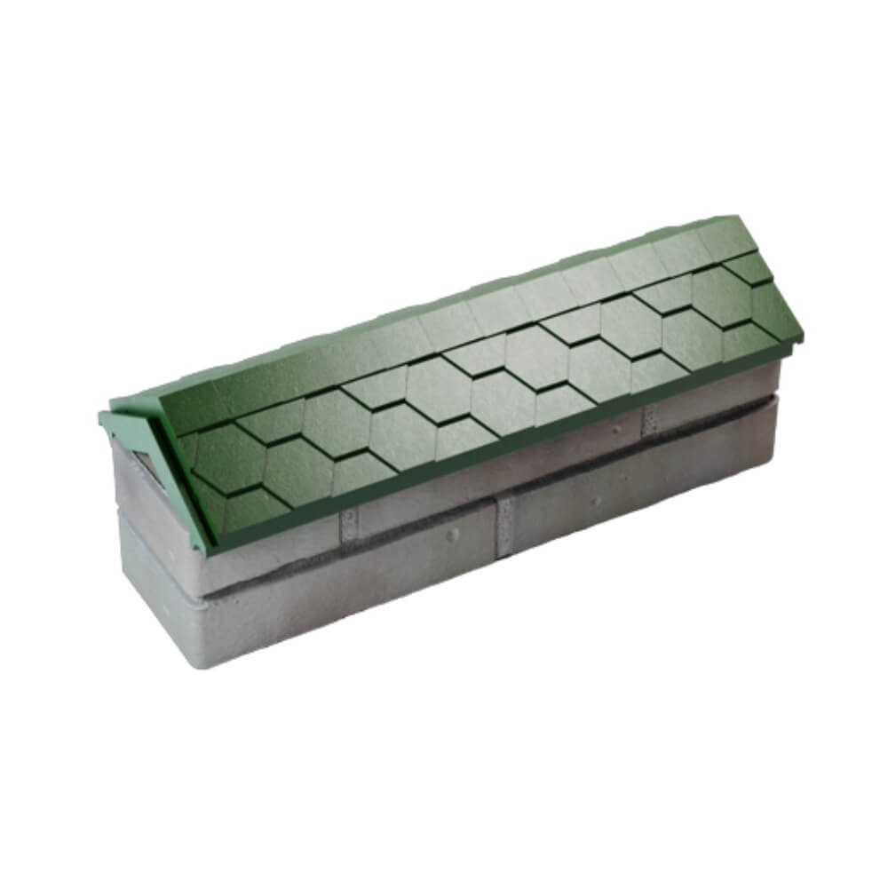 Парапет Zking Эверест Зеленый с посадкой на 0.5 кирпича (130мм) в Химках фото