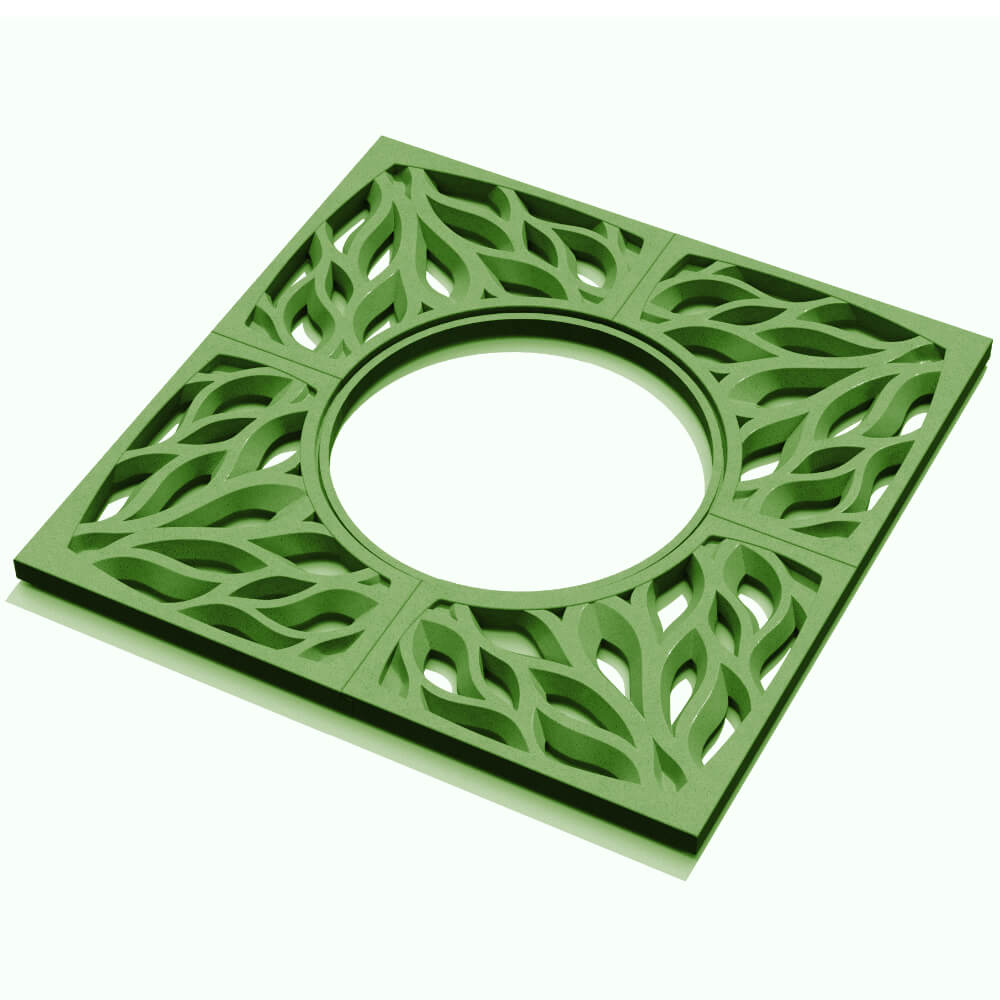 Приствольная решетка для дерева ZKING CRUST 1.2х1.2м Зеленая в Химках фото