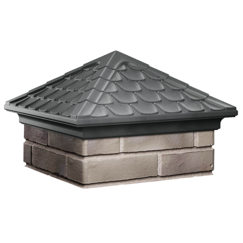 Колпак Zking Эльбрус Серый на столб 1.5х1.5 кирпича (385х385мм) в Химках фото