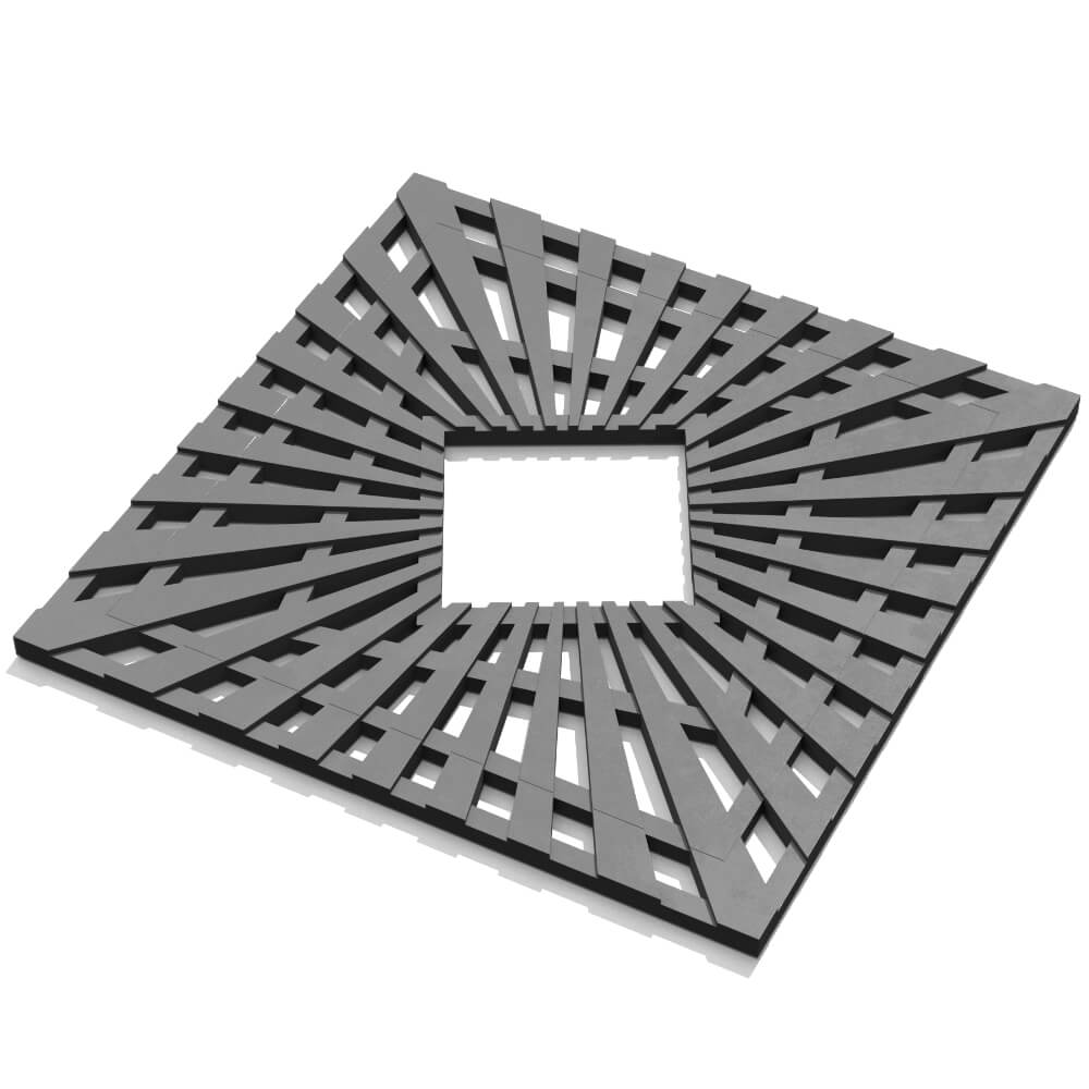 Приствольная решетка для дерева ZKING ATMOSPHERE 1.2х1.2м Серая в Химках фото