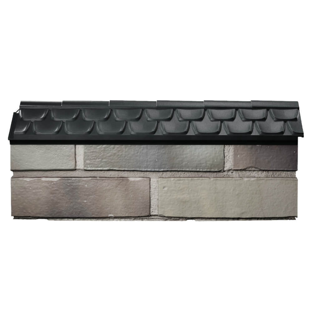 Парапет Zking Эльбрус Черный с посадкой на 0.5 кирпича (130мм) в Химках фото