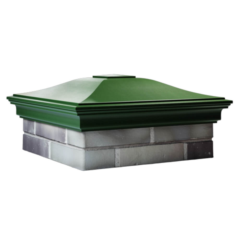 Колпак Zking Монблан Зеленый на столб 2х2 кирпича (515х515мм) в Химках фото