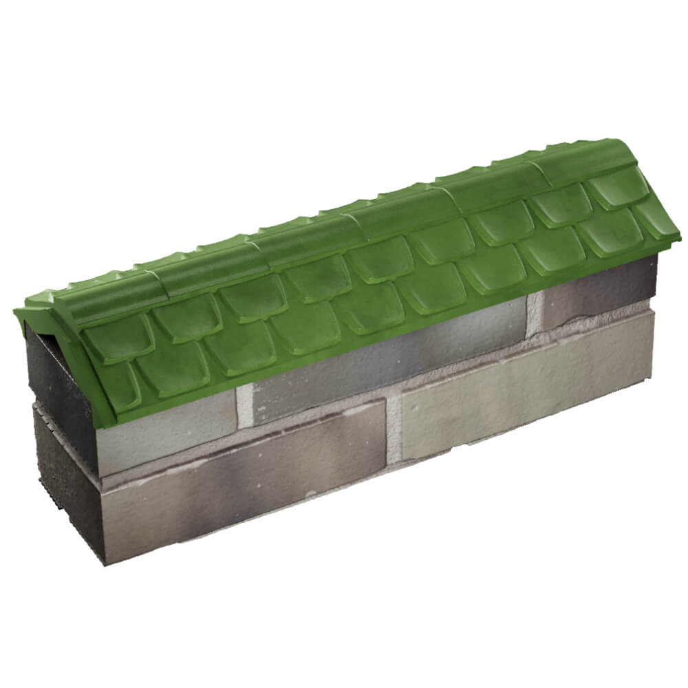 Парапет Zking Эльбрус Зеленый с посадкой на 0.5 кирпича (130мм) в Химках фото